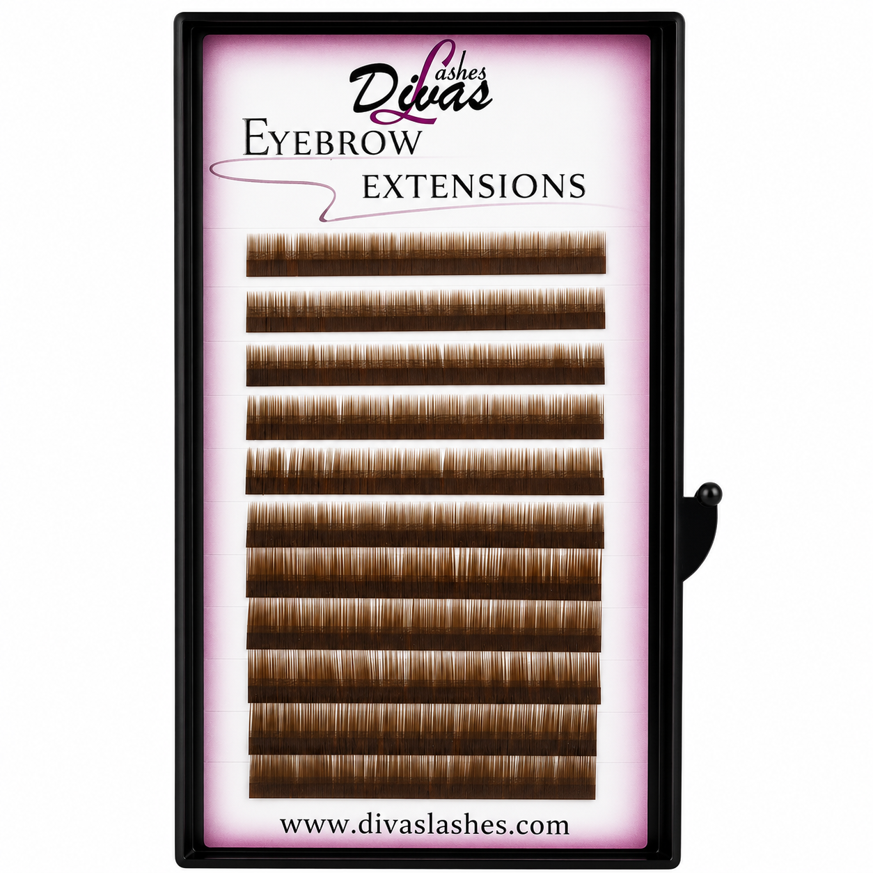 Extensiones de Cejas Color Marron medio 0.15 Mix (5,5,5,6,6,6,7,7,7,8,8,8) (CEJAS-006)