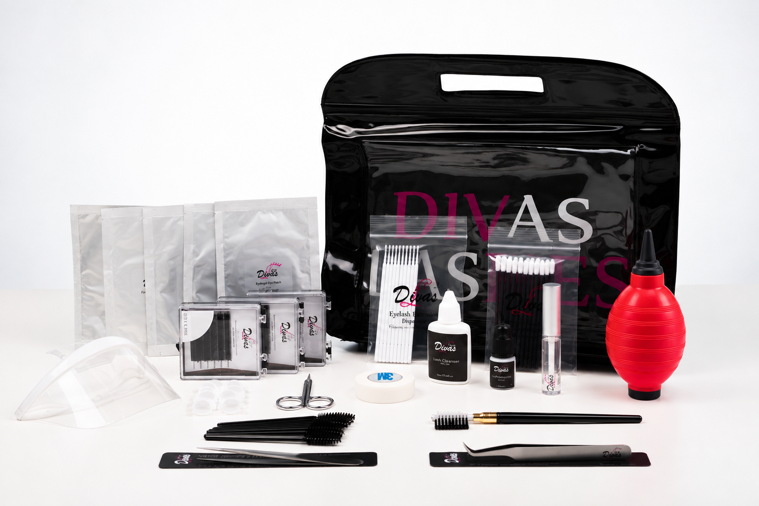 kit extensiones de pestañas Mixtas (técnica tradicional) (KIT-005) (CON MASCARILLA SANITARIA REUTILIZABLE REGALO)