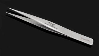 Pinza recta extensiones de pestañas 12,5cm (PINZA-007)