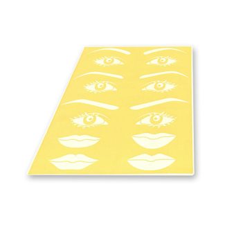 Plantilla de silicona (cejas, ojos y labios) (MICB-012)