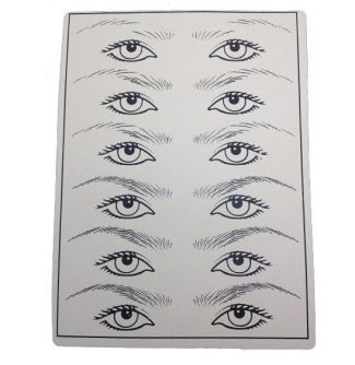 Plantilla de silicona práctica cejas/eyeliner (MICB-014)