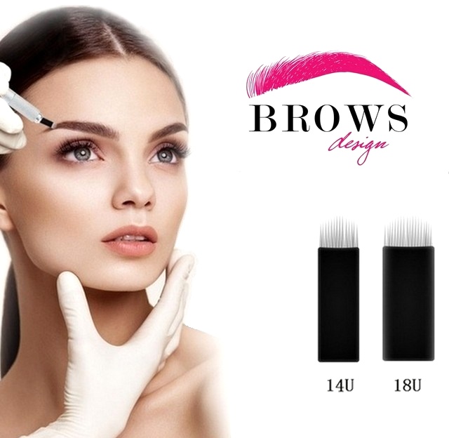 Agujas microblading 12U/14U/18U Superblack (MICB-064)