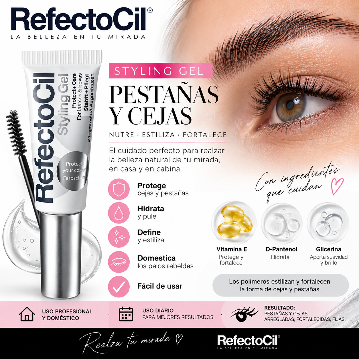 Styling Gel 9ml Refectocil "nutre cejas y pestañas teñidas"(LIFT-035)