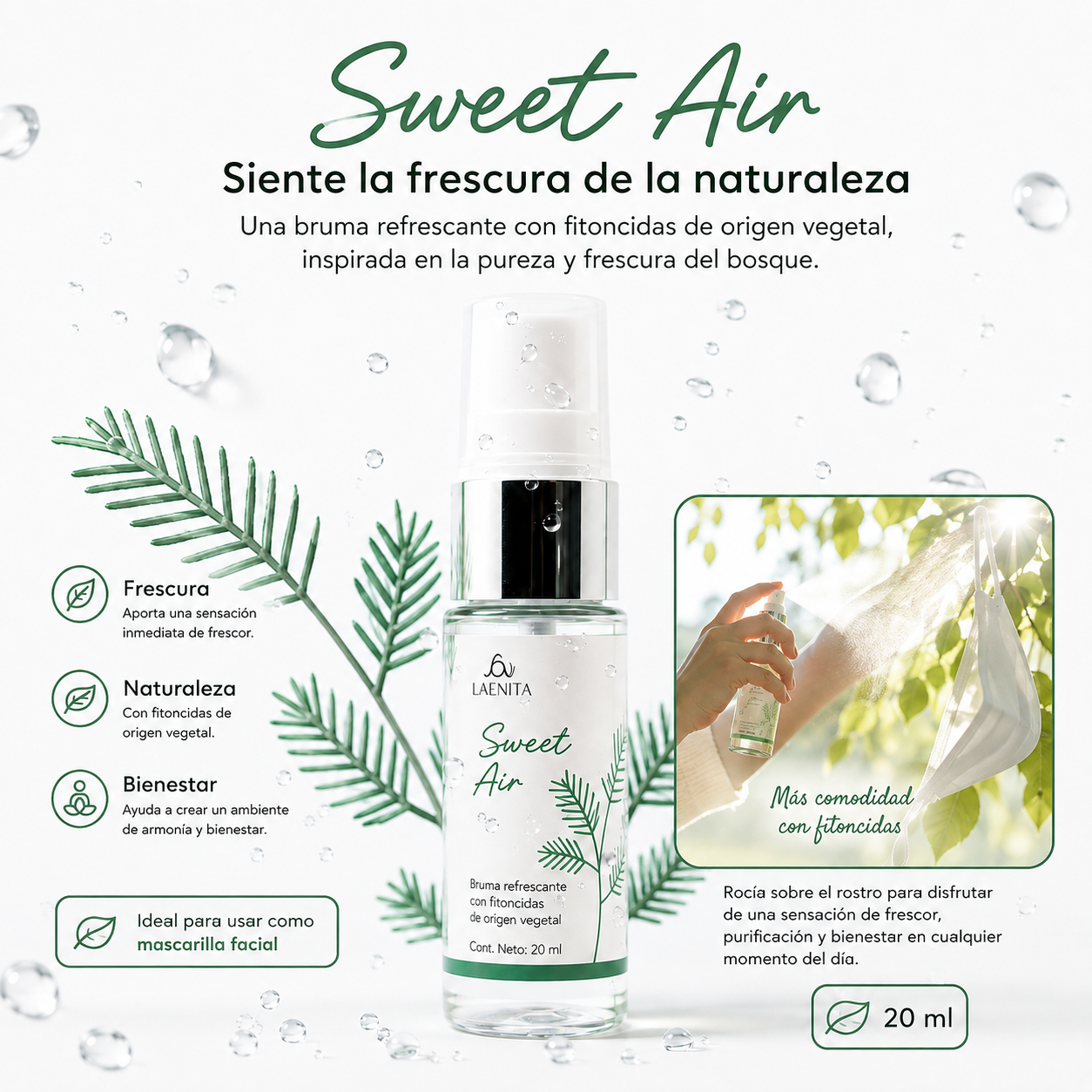 Aroma fresco para mascarilla SWEET AIR (HIG-002)