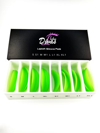 Moldes de silicona Divaslashes - Lashlift green 8 pares de tallas (S, M, L, XL , S1, M1, L1, XL1) - (LIFT-019-A)