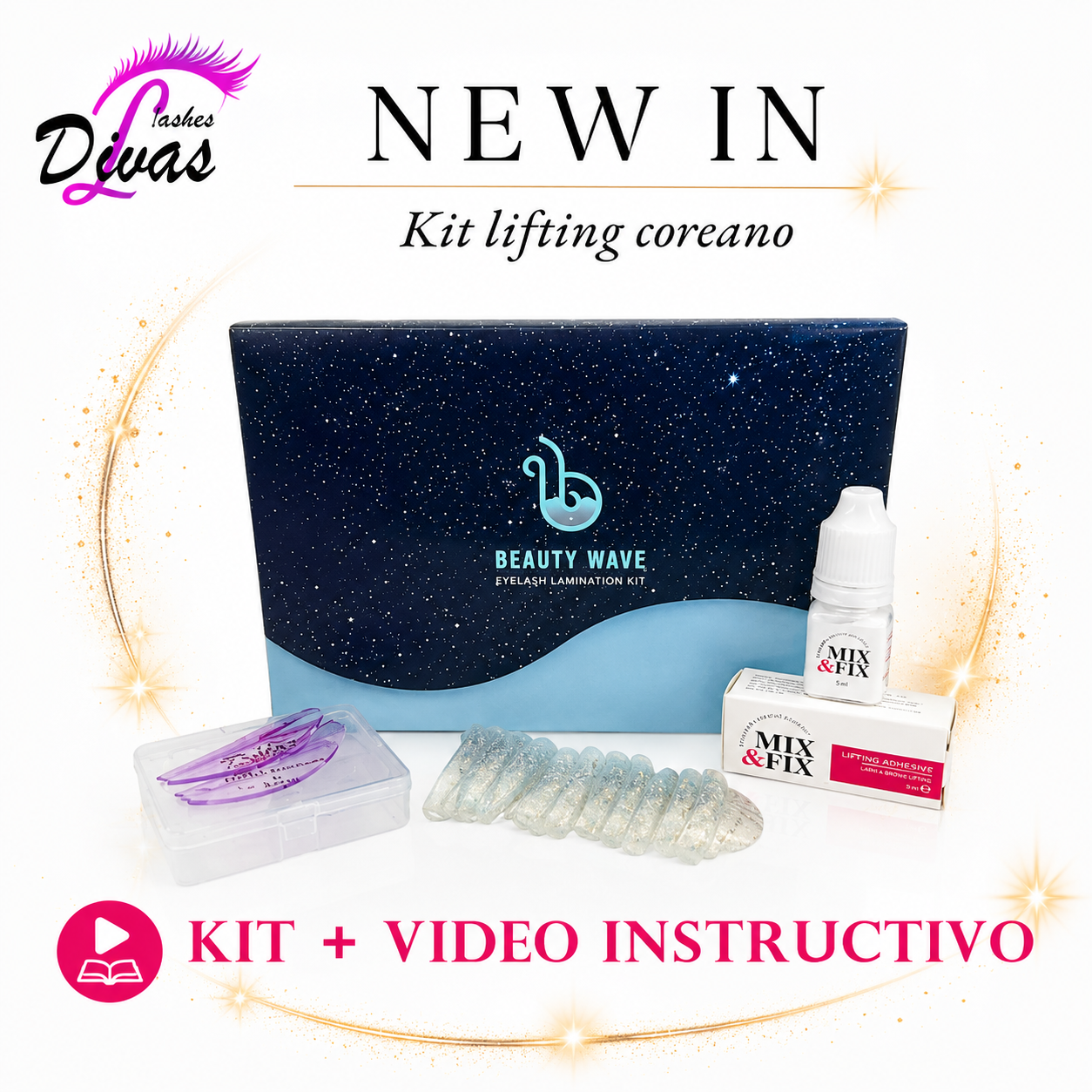 Kit Lifting Coreano BEAUTY WAVE (pestañas y cejas) (LIFT-031-COREANO) -