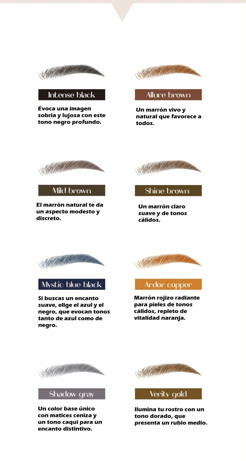 Tintes vivid code para pestañas y cejas (sin amoniaco ni PPD)- oxidante y removedor