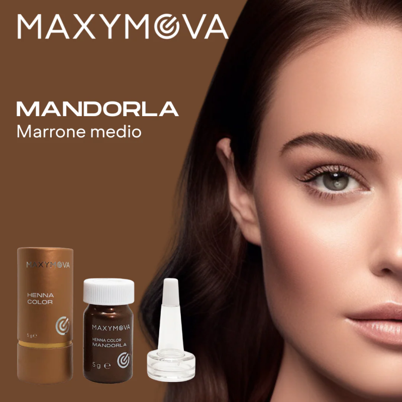 MAXYMOVA Tinte para cejas con henna, tinte semipermanente para cejas con henna 5g