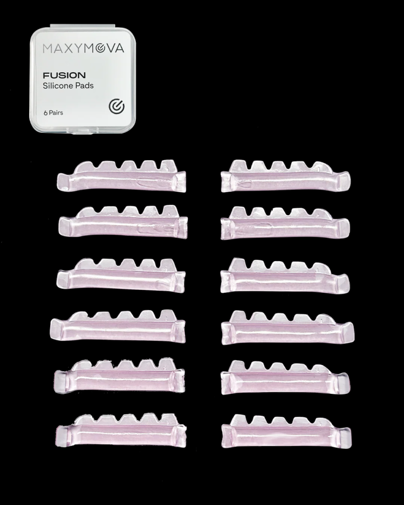 Moldes NOT GLUE de silicona MAXYMOVA FUSION para laminación de pestañas, 6 pares, con efecto rizado para laminación de pestañas técnica coreana
