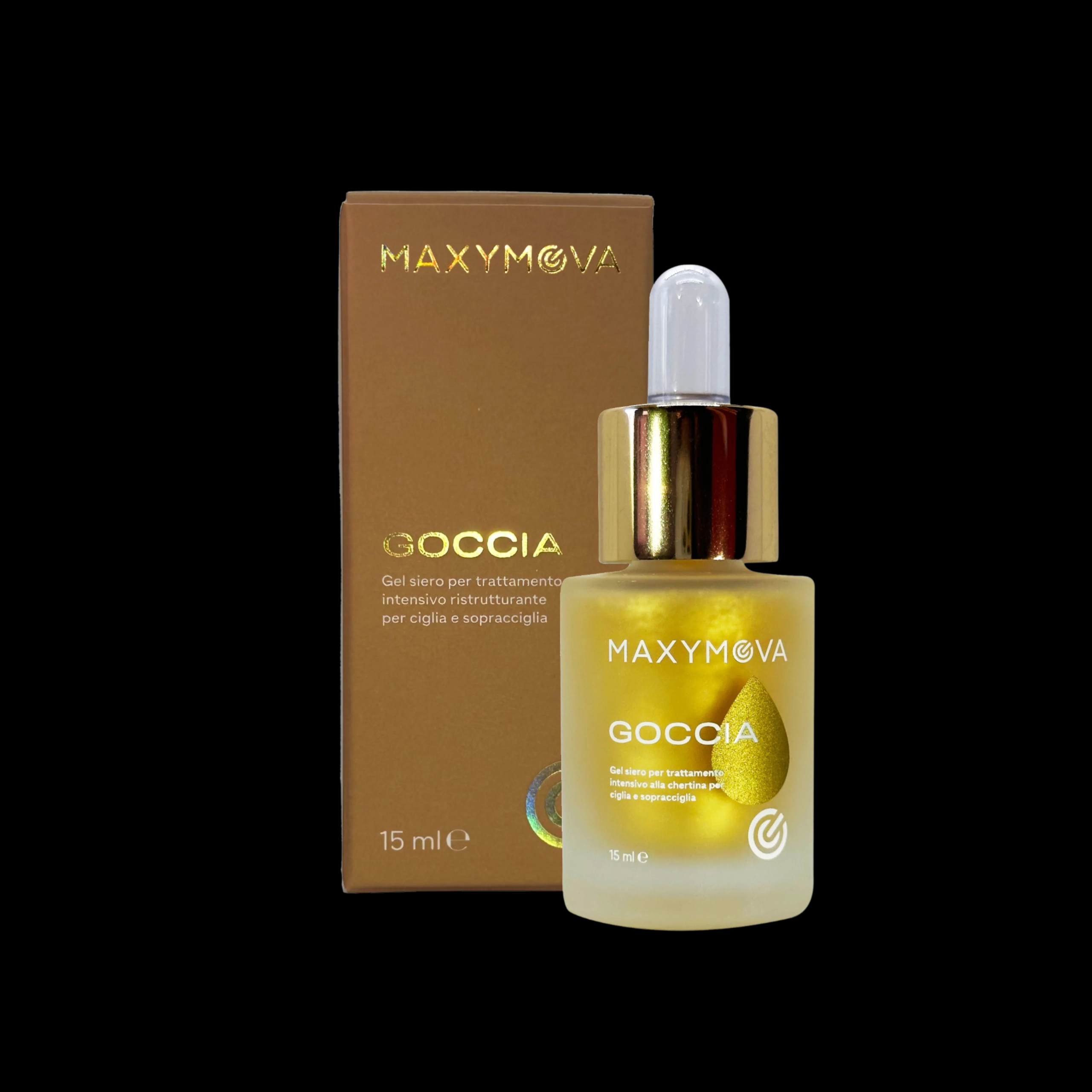 ¡NUEVO! MAXYMOVA GOCCIA 15ml – Sérum vegano para pestañas – Tratamiento reestructurante e hidratante post-tinte